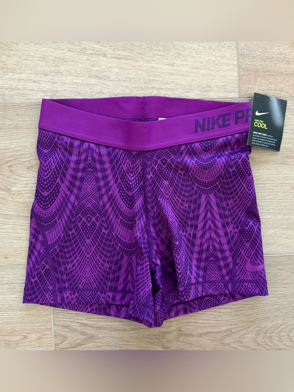 Nike Pro Cool Dri-FIT Training Shorts Small Purple